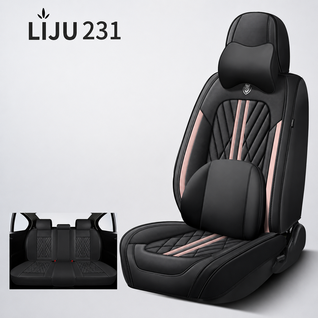 Luxuriöse Autositzbezüge aus Leder im Set