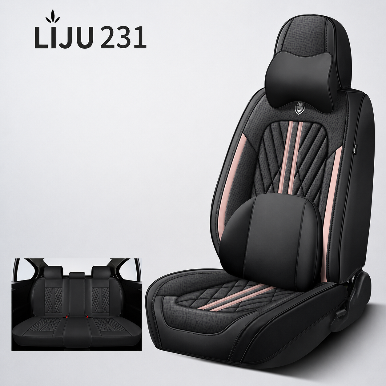 Luxuriöse Autositzbezüge aus Leder im Set
